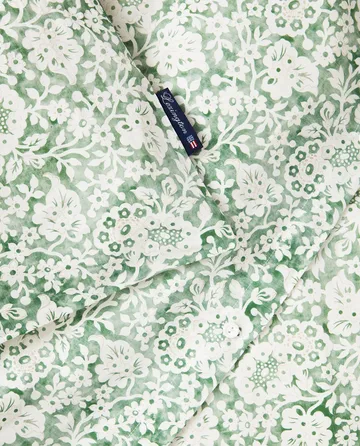 Green Floral Printed Cotton Sateen Bettwäscheset - 50x60 cm, 150x210 cm - Lexington