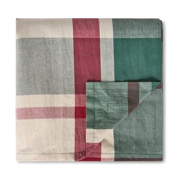 Grün-Rot karierte Leinen/Baumwoll-Tischdecke - 150×250 cm - Lexington