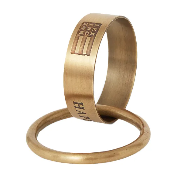 Happy Holidays Brass Serviettenring Ø 4 cm, Gold Lexington