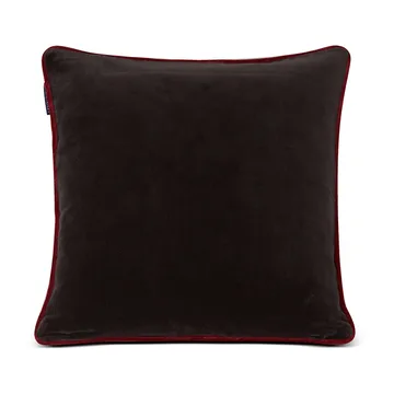 Holly Wrath Cotton Velvet Kissenbezug 50 x 50 cm - Dark grey-green-red - Lexington