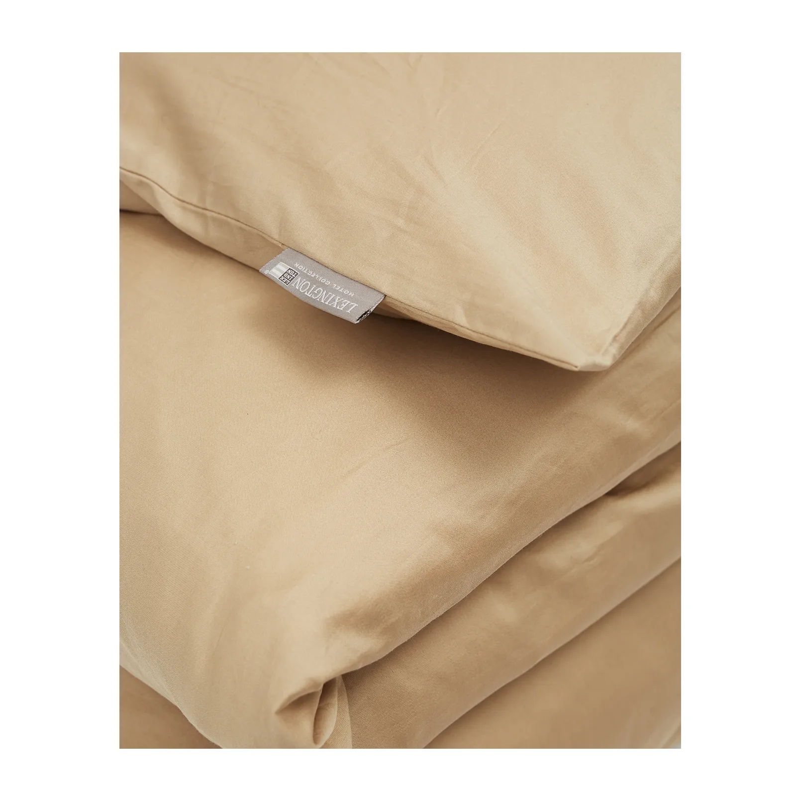 Hotel Cotton Sateen Deckenbezug 220 x 220cm, Hellbeige Lexington