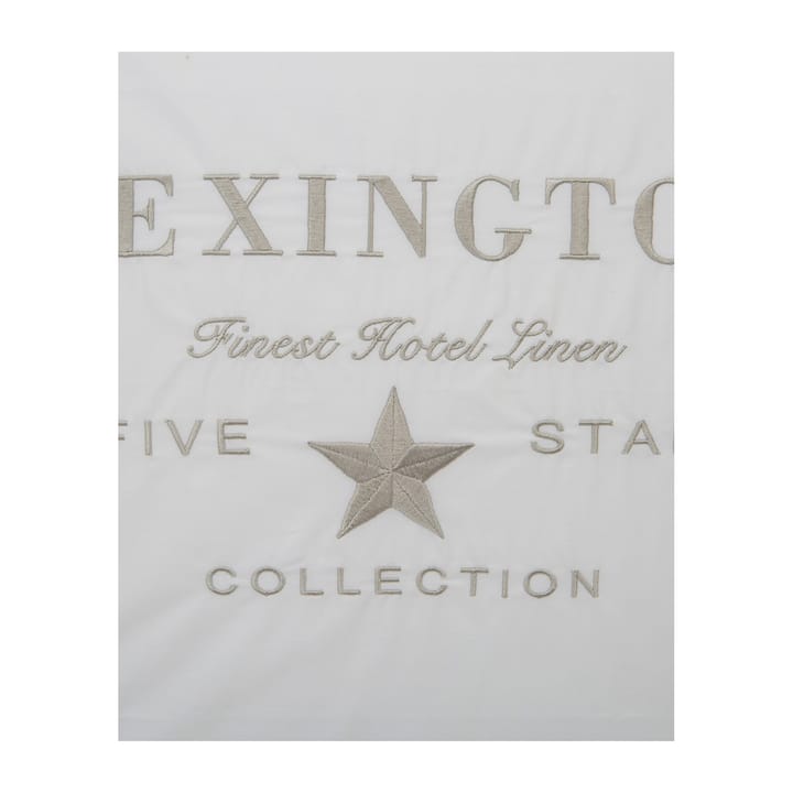 Hotel Embroidery Kissenbezug 50 x 60cm - weiß-hellbeige - Lexington