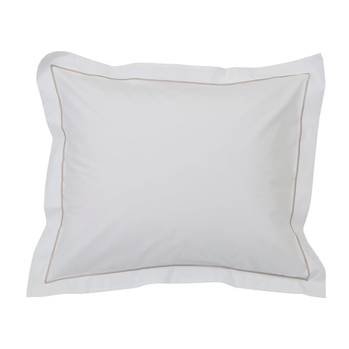 Hotel Percale Kissenbezug 50 x 60cm - Weiß-hellbeige - Lexington