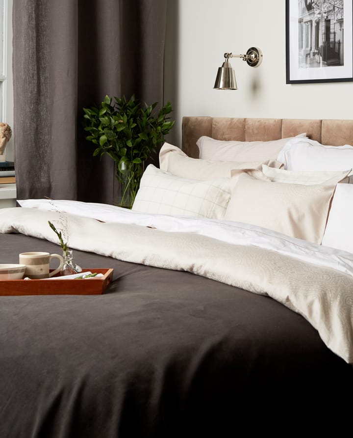 Hotel Sateen Jacquard Kissenbezug 50 x 90cm, Hellbeige Lexington