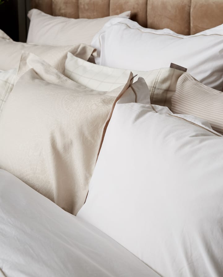 Hotel Sateen Jacquard Kissenbezug 65 x 65cm, Hellbeige Lexington