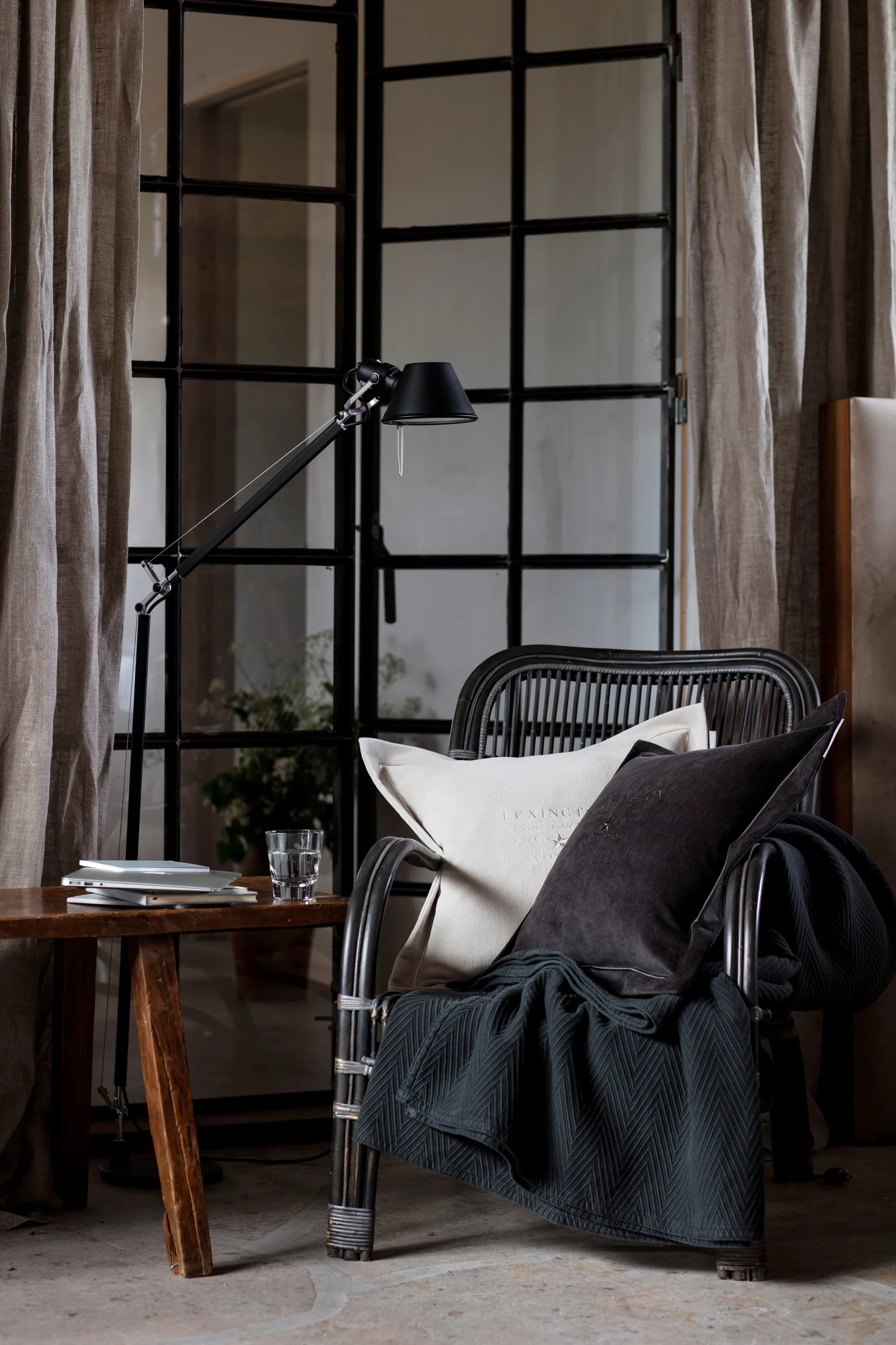 Hotel Velvet Kissenbezug 50 x 50cm, Dunkelgrau Lexington