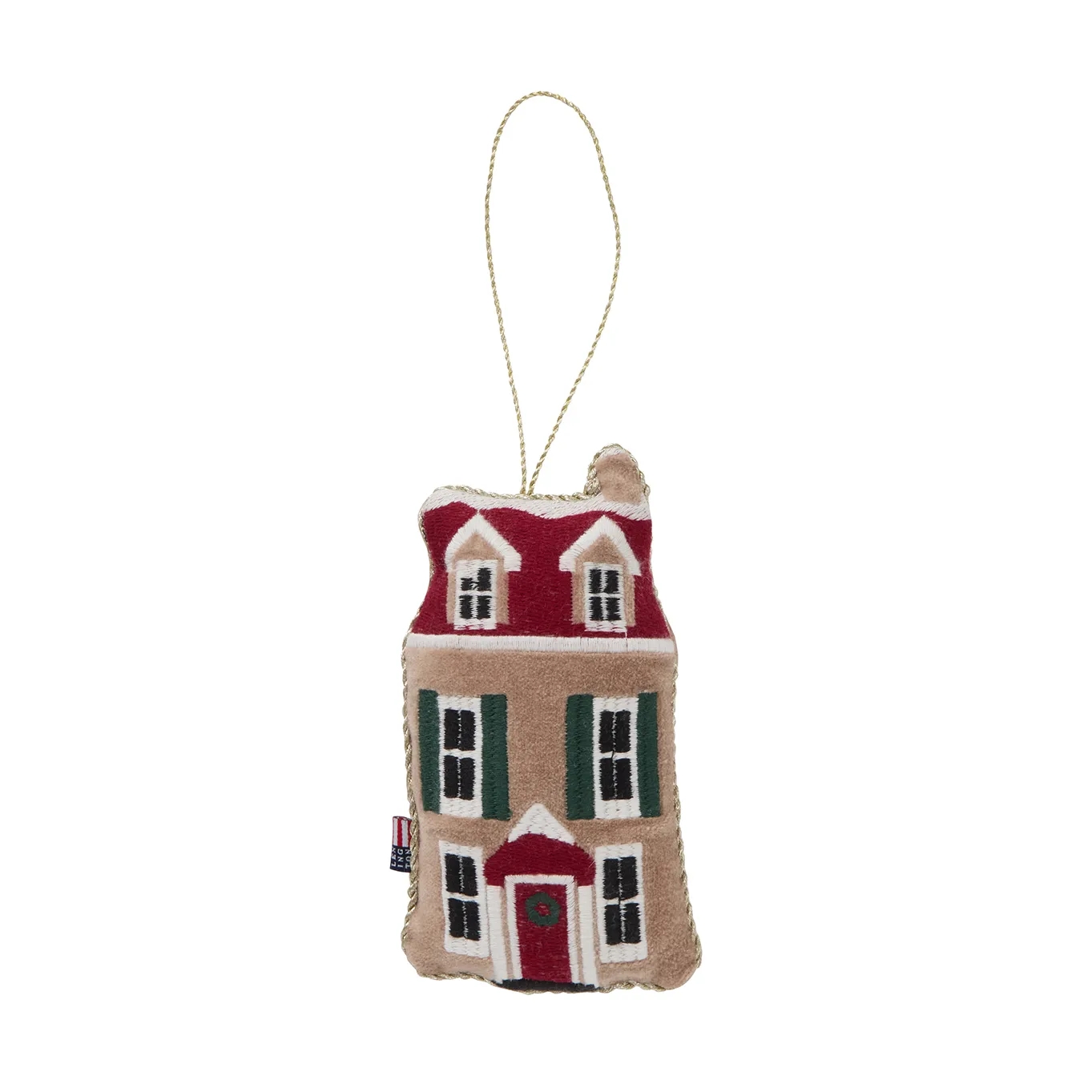 House biologischer Baumwolle-Samt Weihnachtsanhänger, Multi Lexington
