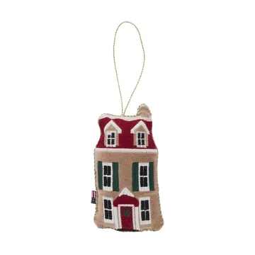 House biologischer Baumwolle-Samt Weihnachtsanhänger - Multi - Lexington