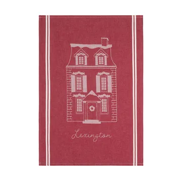House biologisches Baumwolle Küchenhandtuch 50x70 cm - Red-white - Lexington