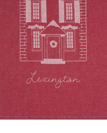 House biologisches Baumwolle Küchenhandtuch 50x70 cm - Red-white - Lexington
