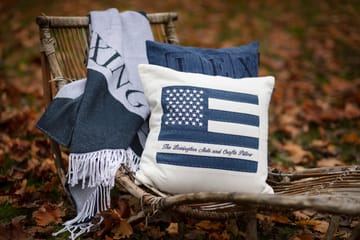 Icons Denim Logo Kissenbezug 50 x 50cm - Denim blue - Lexington