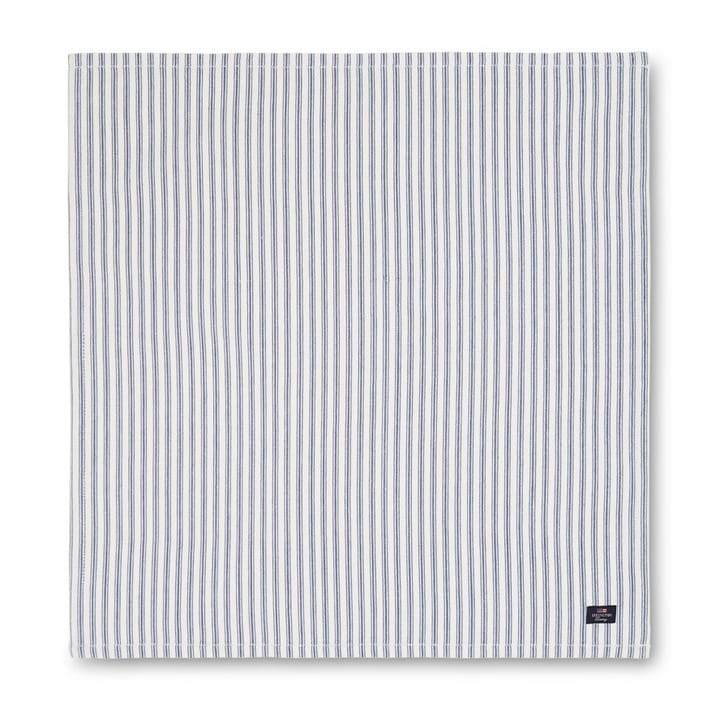Icons Herringbone Striped Serviette 50 x 50cm - Blue-white - Lexington