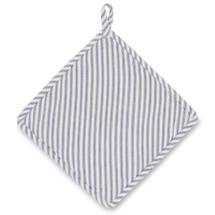 Icons Herringbone Striped Topflappen, Blue-white Lexington