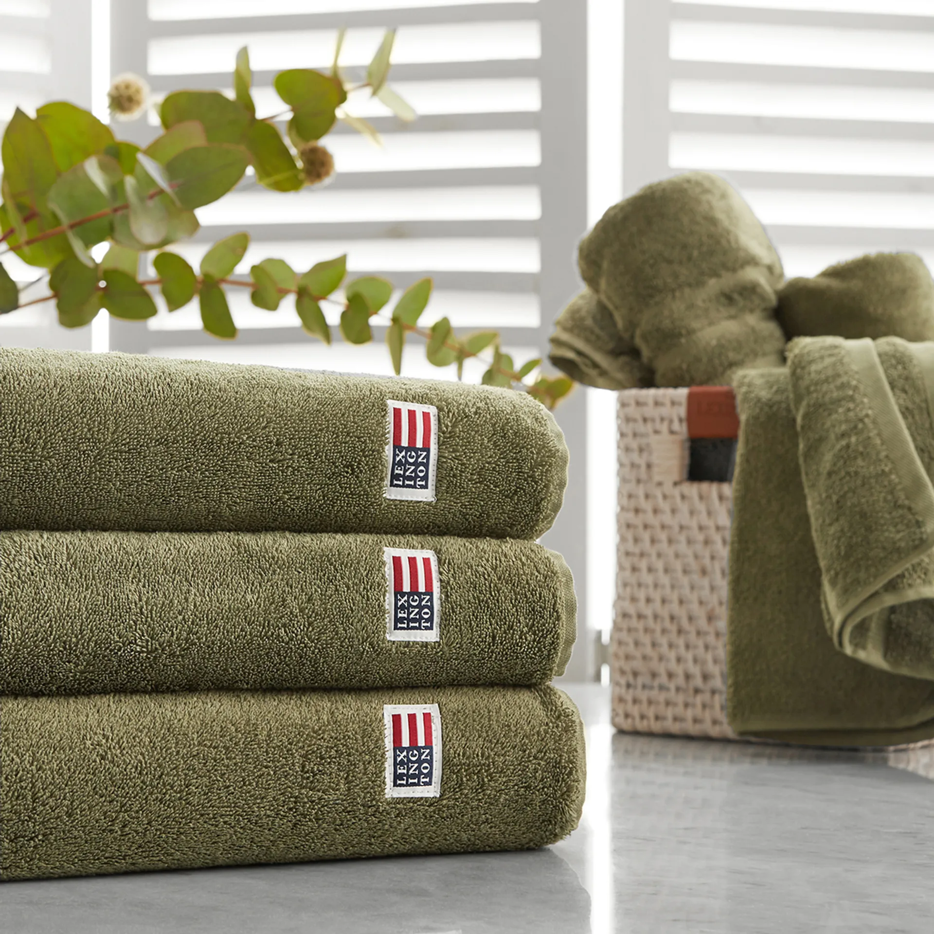 Icons Original Badetuch 70 x 130cm, Dusty olive Lexington