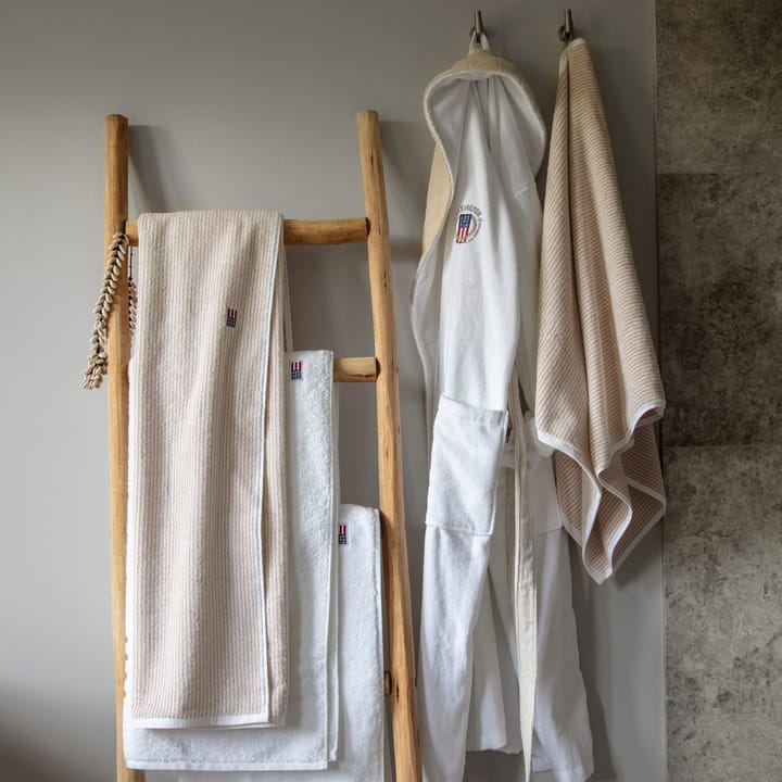 Icons Original Striped Handtuch 50 x 100cm, White-tan Lexington