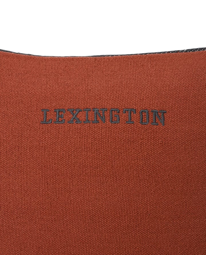 Irregular Striped Cotton Kissenbezug 50 x 50cm, Copper-gray Lexington