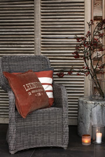 Irregular Striped Cotton Kissenbezug 50 x 50cm - Copper-gray - Lexington