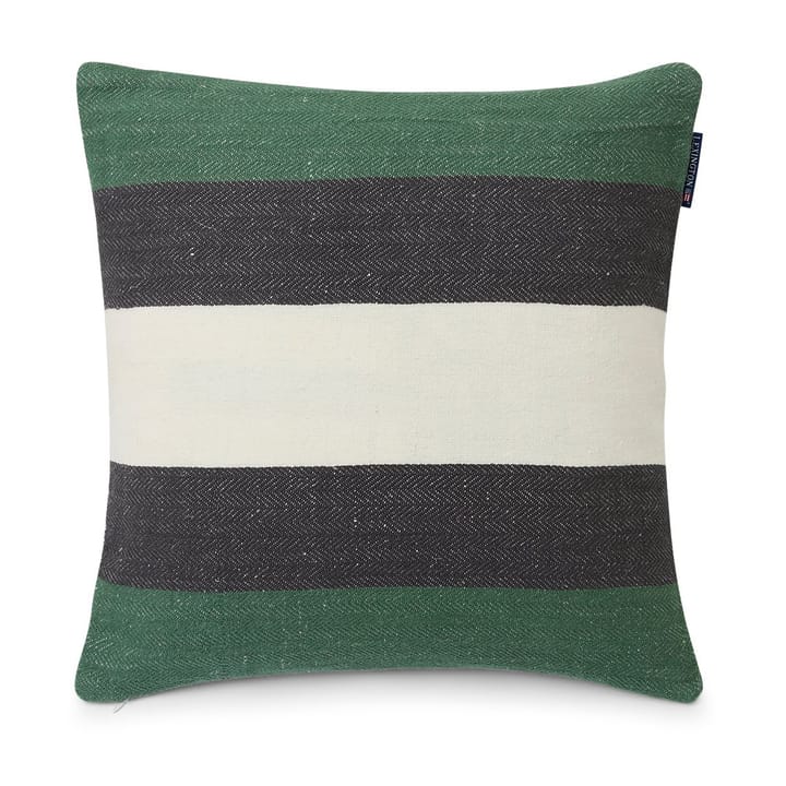 Irregular Striped Cotton Kissenbezug 50 x 50cm - Green-gray - Lexington