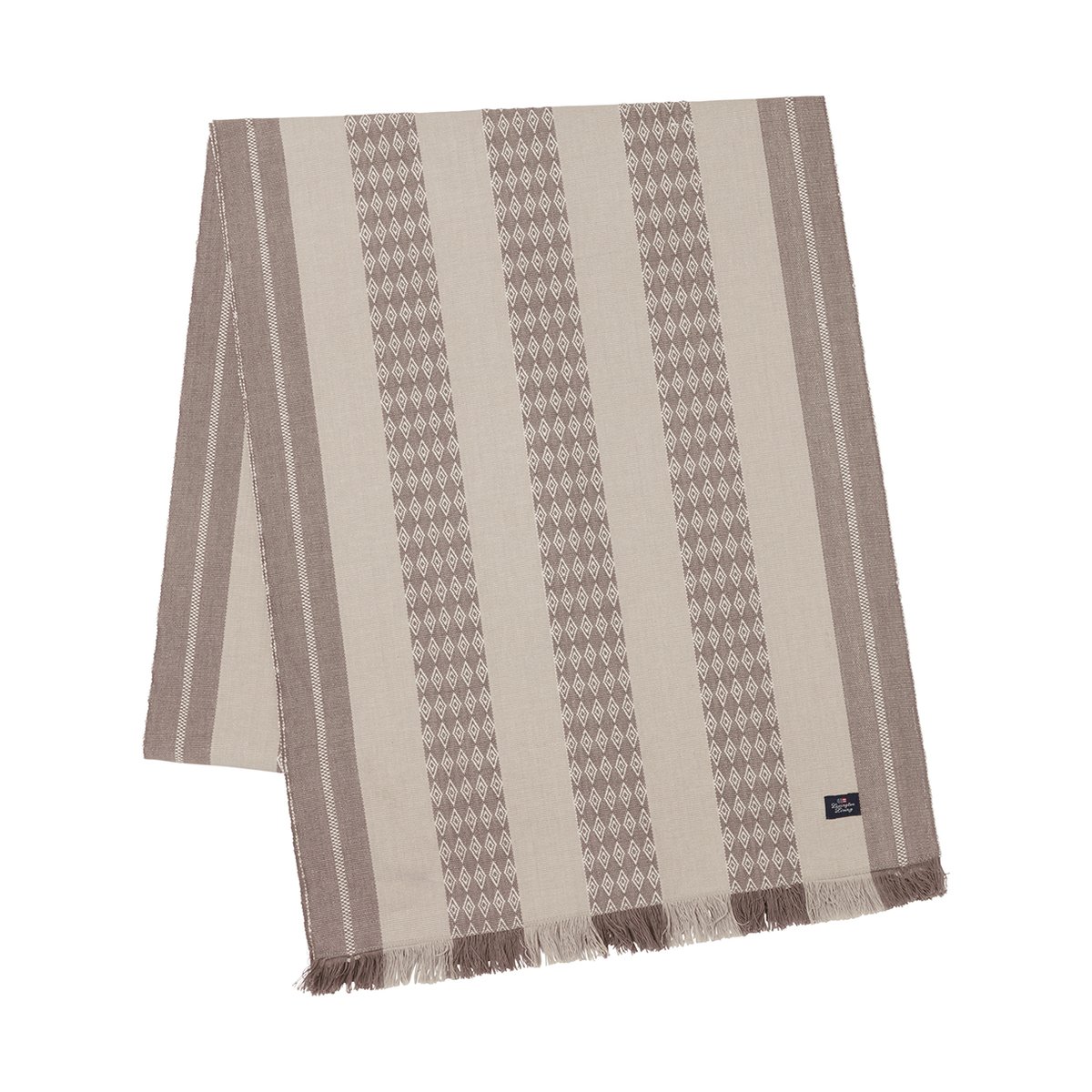 Lexington Jacquard Striped Tischläufer 50x250 cm Beige