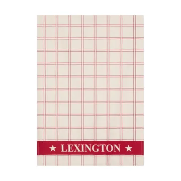 Jacquardgewebtes Baumwolle-Küchentuch 2er-Pack - Rot-Weiß, 50x70 cm - Lexington