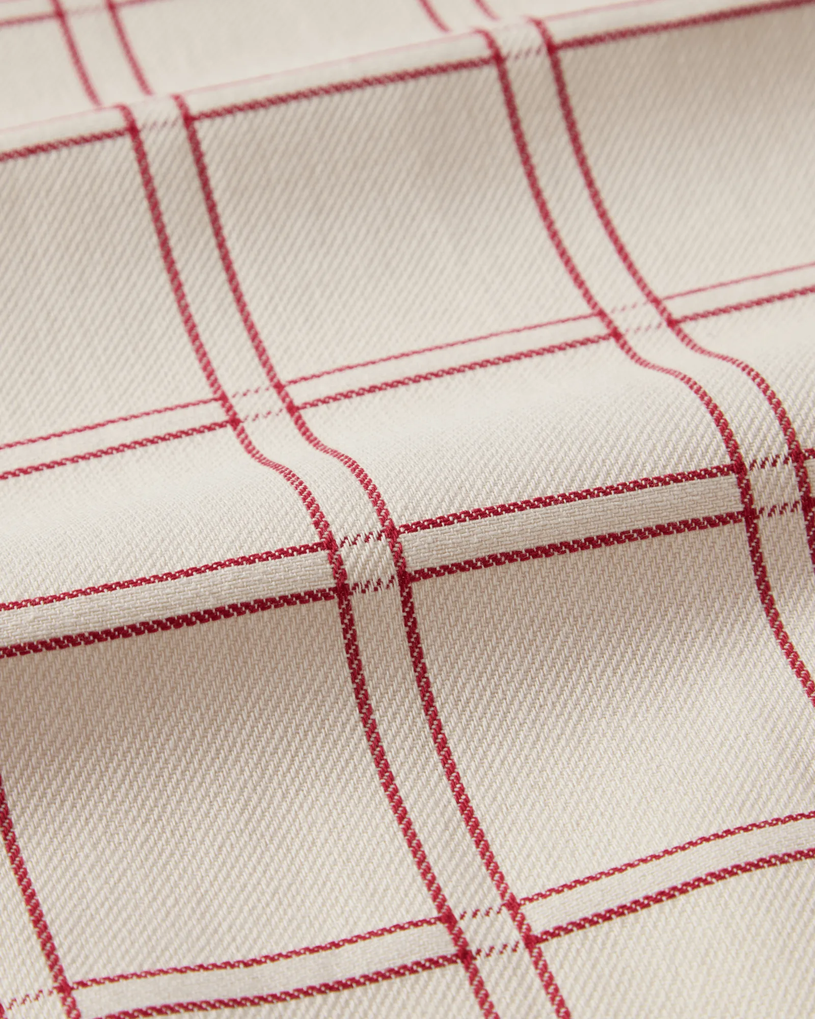 Jacquardgewebtes Baumwolle-Küchentuch 2er-Pack, Rot-Weiß, 50x70 cm Lexington
