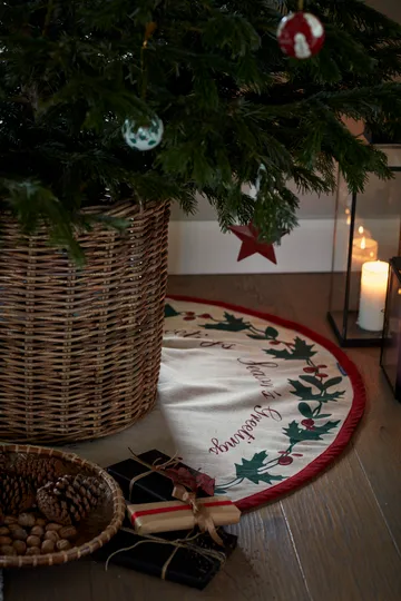 Jute Cotton Christmas Tree Weihnachtsbaum-Teppich Ø 110 cm - Beige - Lexington