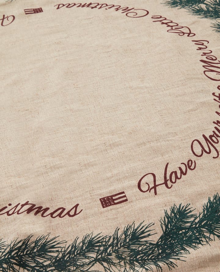 Jute Cotton Christmas Tree Weihnachtsbaum-Teppich Ø 110 cm, Natural Lexington