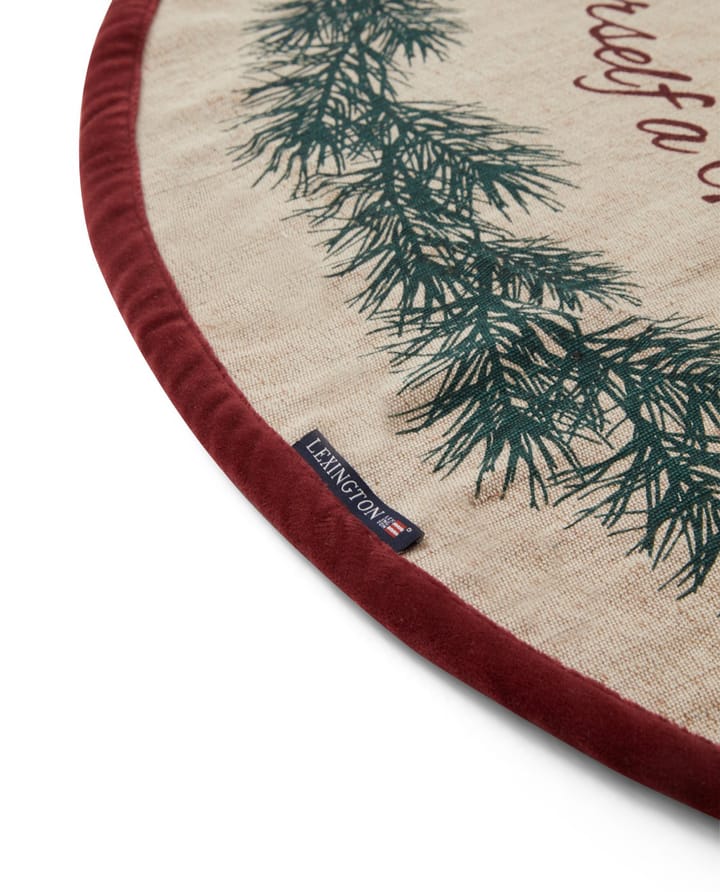 Jute Cotton Christmas Tree Weihnachtsbaum-Teppich Ø 110 cm - Natural - Lexington