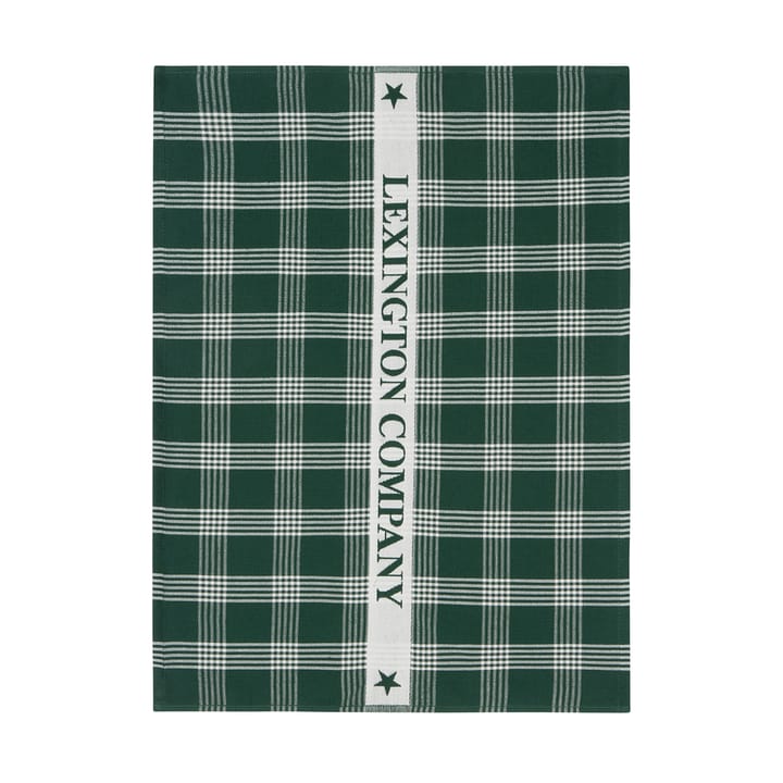 Lexington biologisches Baumwolle-Küchenhandtuch 50x70 cm - Green-white - Lexington