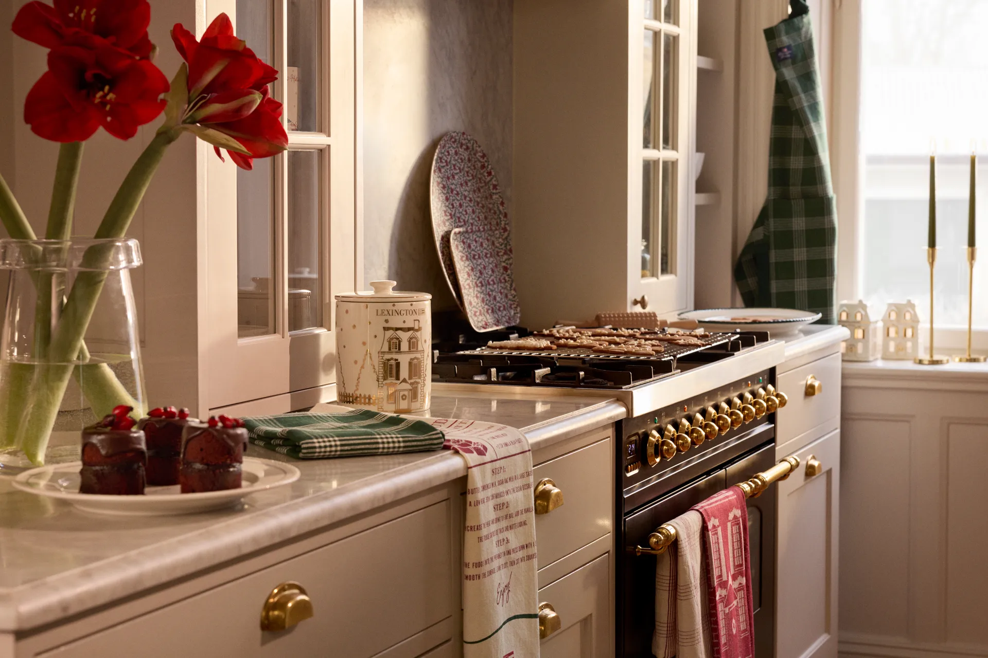 Lexington biologisches Baumwolle-Küchenhandtuch 50x70 cm, Green-white Lexington