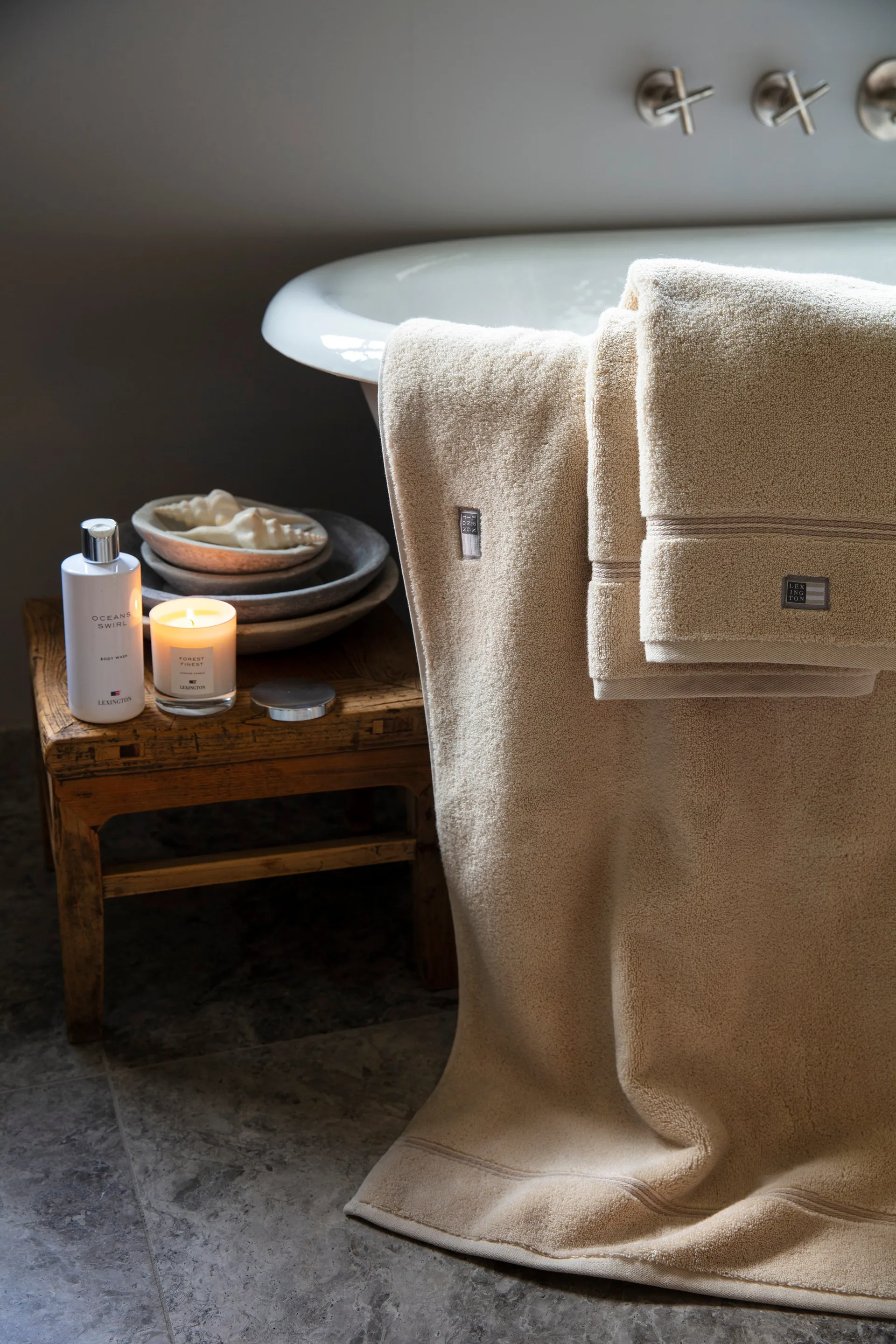 Lexington Hotel Handtuch 50 x 70cm, Beige Lexington