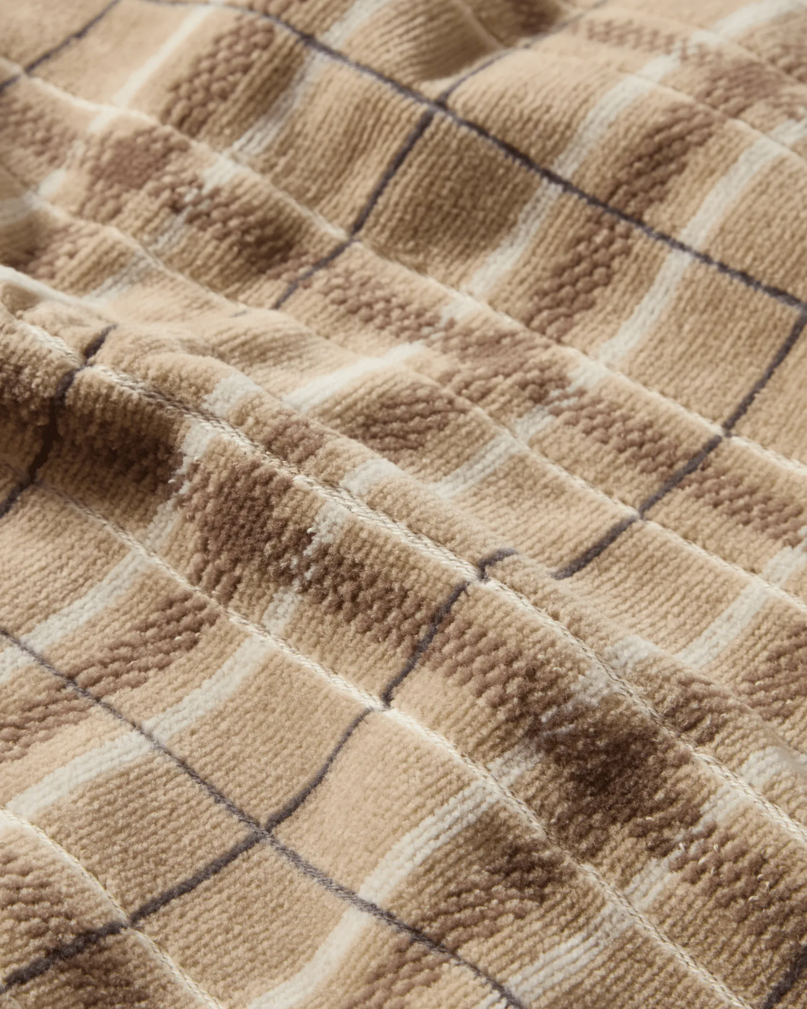Lexington kariertes Handtuch 2er-Pack, Beige-Grau Lexington
