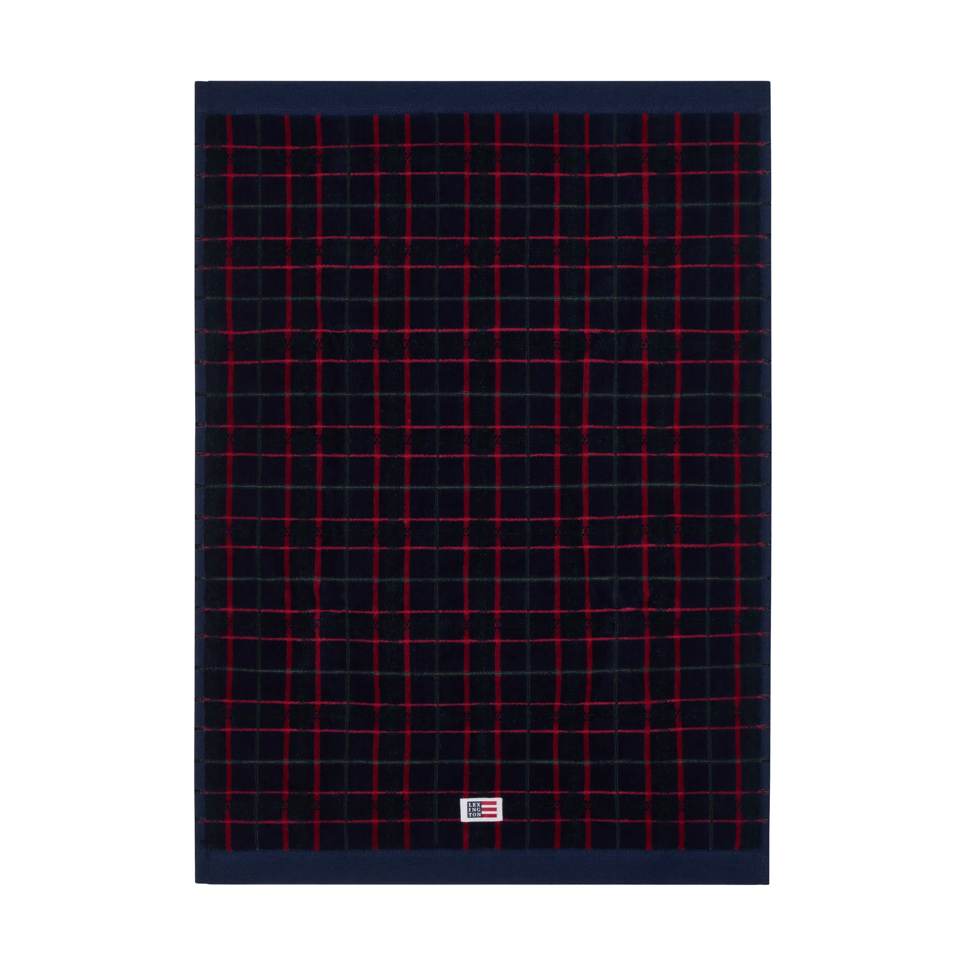 Lexington kariertes Handtuch 2er-Pack, Navy-grün, 50x70 cm Lexington