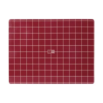 Lexington laminierte zweiseitige Tischunterlage - Rot-hellbeige, 30x40 cm, 2-teilig - Lexington