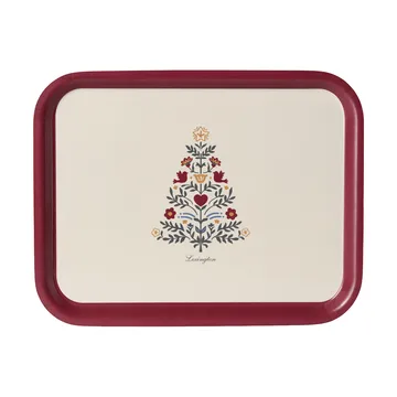 Lexington laminiertes Serviertablett - Rot-hellbeige, 36x28 cm - Lexington
