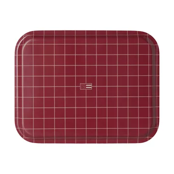 Lexington laminiertes Serviertablett - Rot-hellbeige, 36x28 cm - Lexington