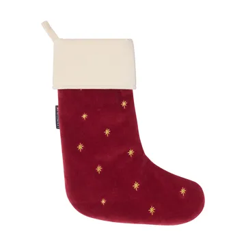 Lexington Samt-Weihnachtsstrumpf - Rot, 45 cm - Lexington
