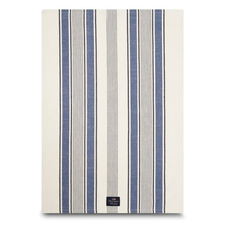 Lexington Striped Twill Geschirrtuch 50 x 70cm - Blau - Lexington