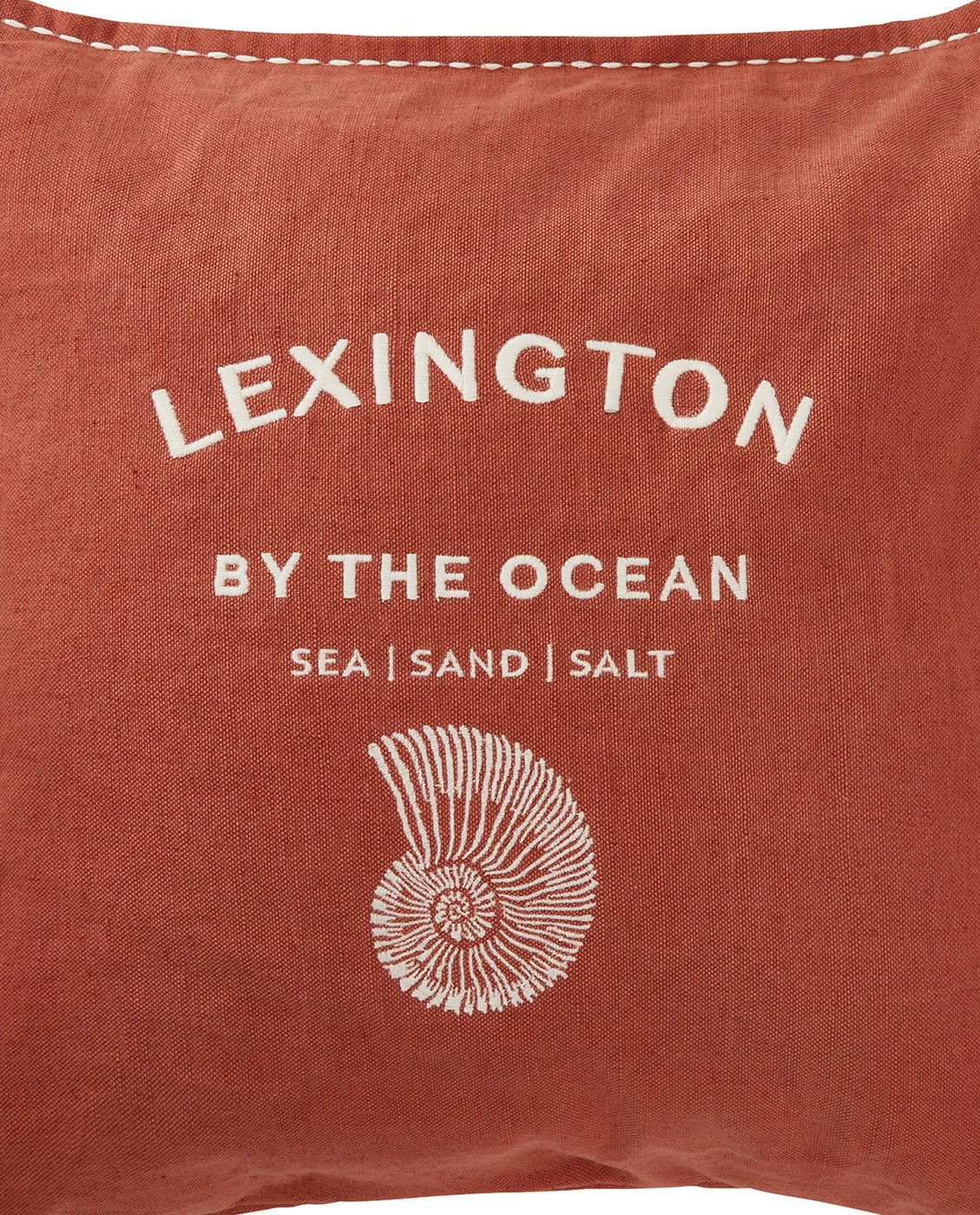 Logo Embroidered by the ocean Kissenbezug 50x50 cm, Coconut Lexington