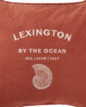 Logo Embroidered by the ocean Kissenbezug 50x50 cm - Coconut - Lexington