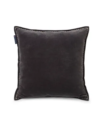 Logo Message Velvet Kissenbezug 50 x 50cm - Gray - Lexington