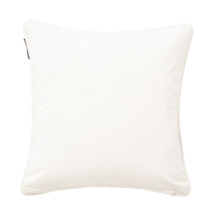 Logo Organic Cotton Canvas Kissenbezug 50x50 cm, White Lexington