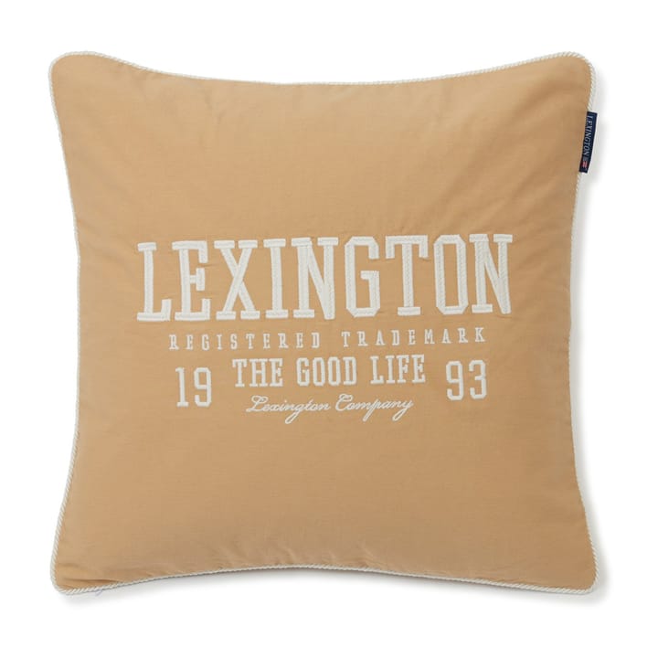Logo Twill Kissenbezug 50 x 50cm, Oat-White Lexington