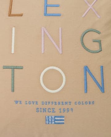 Love Different Organic Cotton Kissenbezug 50 x 50cm - Beige-multi - Lexington
