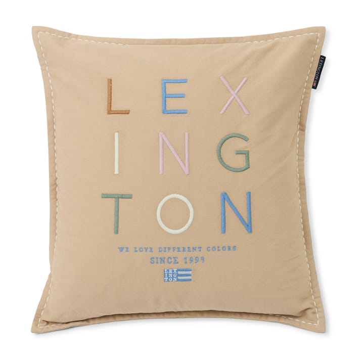 Love Different Organic Cotton Kissenbezug 50 x 50cm, Beige-multi Lexington