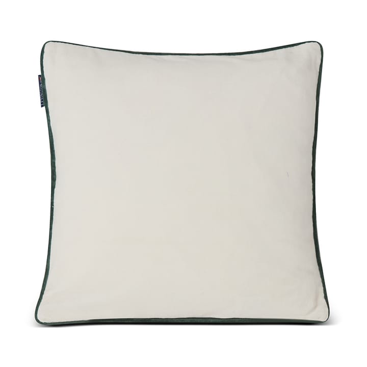 Merry Christmas Cotton Velvet Kissenbezug 50 x 50 cm, Off white-red Lexington