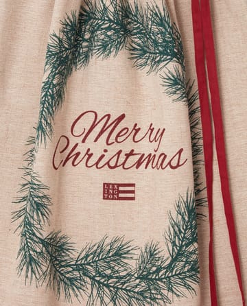 Merry Christmas Jute Cotton Weihnachtsgeschenke-Sack 65 x 95cm - Natural - Lexington