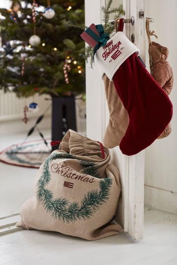 Merry Christmas Jute Cotton Weihnachtsgeschenke-Sack 65 x 95cm - Natural - Lexington