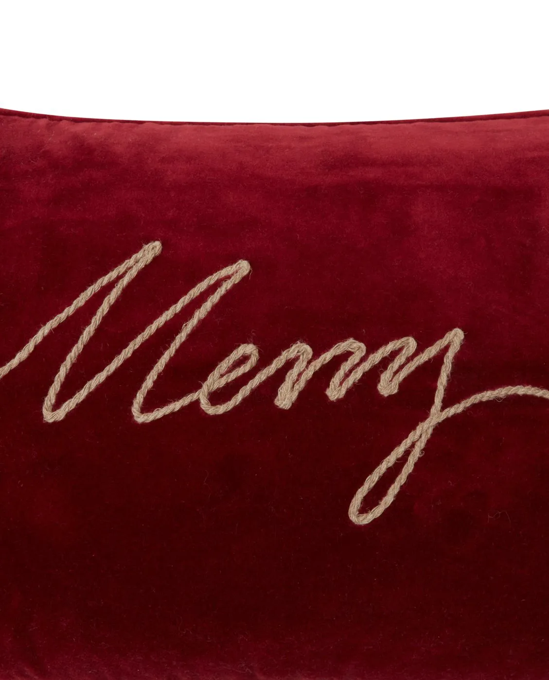 Merry Cotton Velvet Kissen 30 x 50 cm, Red Lexington