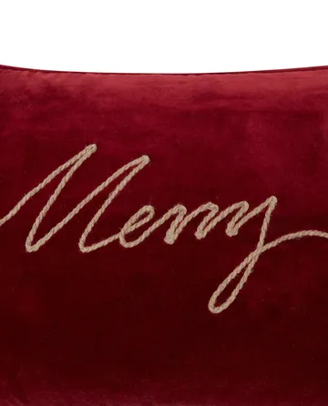 Merry Cotton Velvet Kissen 30 x 50 cm - Red - Lexington